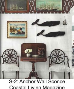 Polished Nautical Anchor Wall Sconce by Shiplights