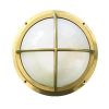 Nautical Round Seabeck Dome Cage Bulkhead Sconce