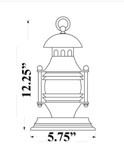 nautical port and starboard table lamp diagram - shiplights